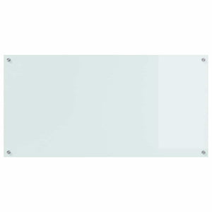 Πλάτη κουζίνας 2 pcs Λευκό 120 x 60 cm σκληρυμένο γυαλί - Pakobazaar