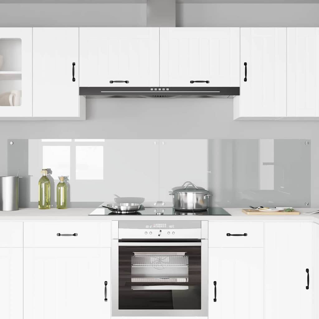 Πλάτη κουζίνας 2 pcs Διαφανές 110 x 50 cm σκληρυμένο γυαλί - Pakobazaar