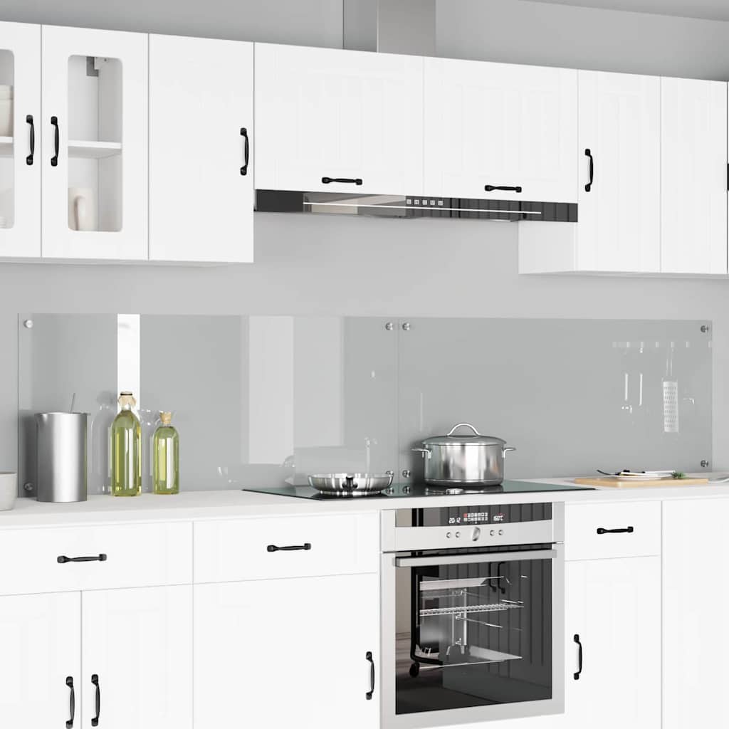 Πλάτη κουζίνας 2 pcs Διαφανές 120 x 50 cm σκληρυμένο γυαλί - Pakobazaar