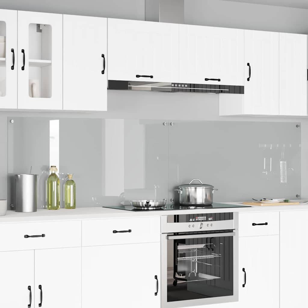 Πλάτη κουζίνας 2 pcs Διαφανές 120 x 60 cm σκληρυμένο γυαλί