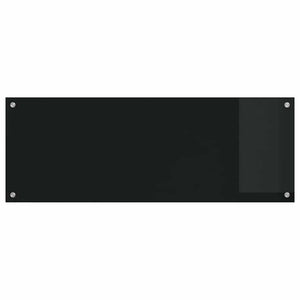 Πλάτη κουζίνας 2 pcs Μαύρο 110 x 40 cm σκληρυμένο γυαλί - Pakobazaar