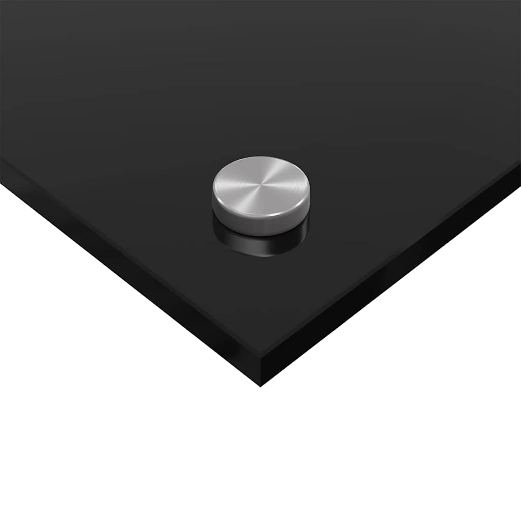 Πλάτη κουζίνας 2 pcs Μαύρο 110 x 60 cm σκληρυμένο γυαλί - Pakobazaar