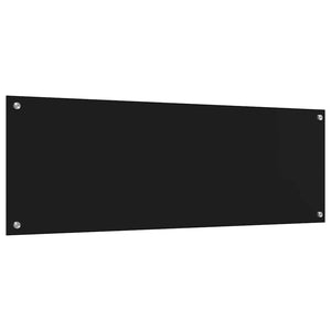 Πλάτη κουζίνας 2 pcs Μαύρο 120 x 40 cm σκληρυμένο γυαλί - Pakobazaar