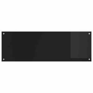 Πλάτη κουζίνας 2 pcs Μαύρο 120 x 40 cm σκληρυμένο γυαλί - Pakobazaar