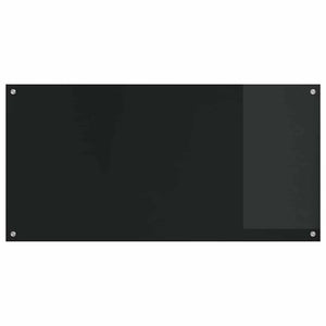 Πλάτη κουζίνας 2 pcs Μαύρο 120 x 60 cm σκληρυμένο γυαλί - Pakobazaar
