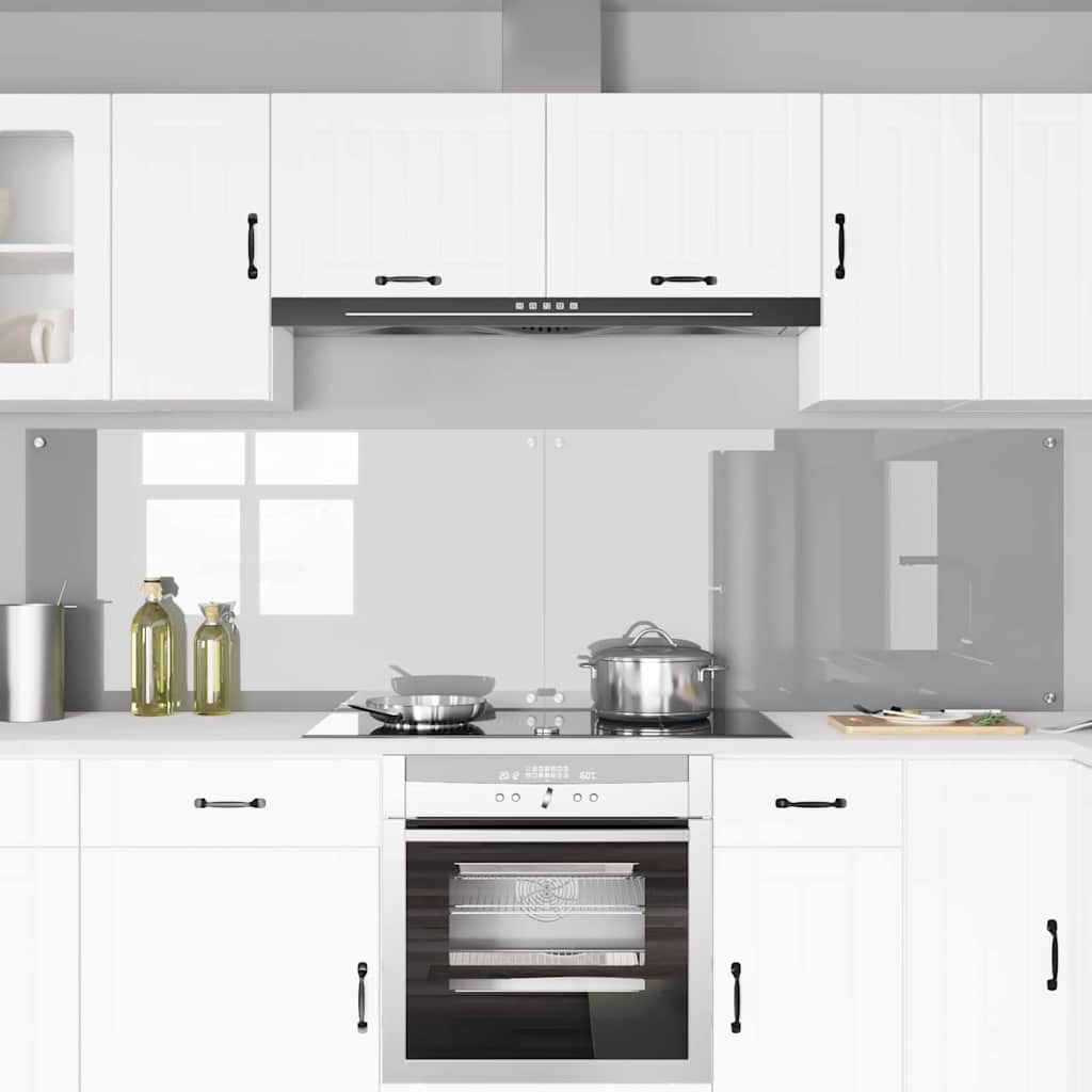 Πίσω Πάνελ Κουζίνας 2 pcs Ανοιχτό γκρι 110 x 60 cm - Pakobazaar