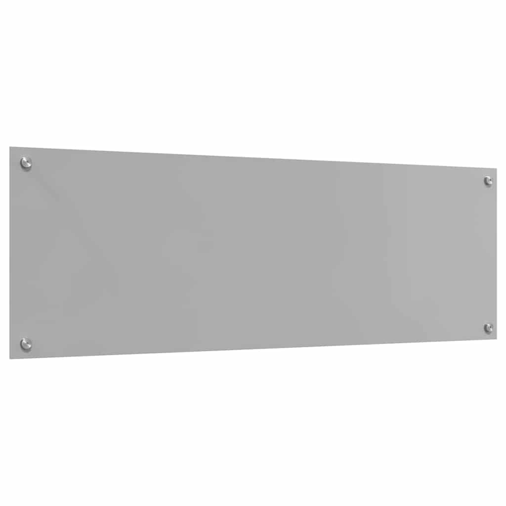 Πλάτη κουζίνας 2 pcs Ανοιχτό γκρι 120 x 40 cm σκληρυμένο γυαλί