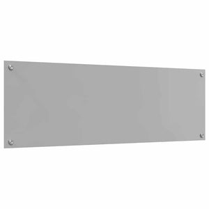 Πλάτη κουζίνας 2 τμχ. Ανοιχτό γκρι 120 x 40 cm σκληρυμένο γυαλί