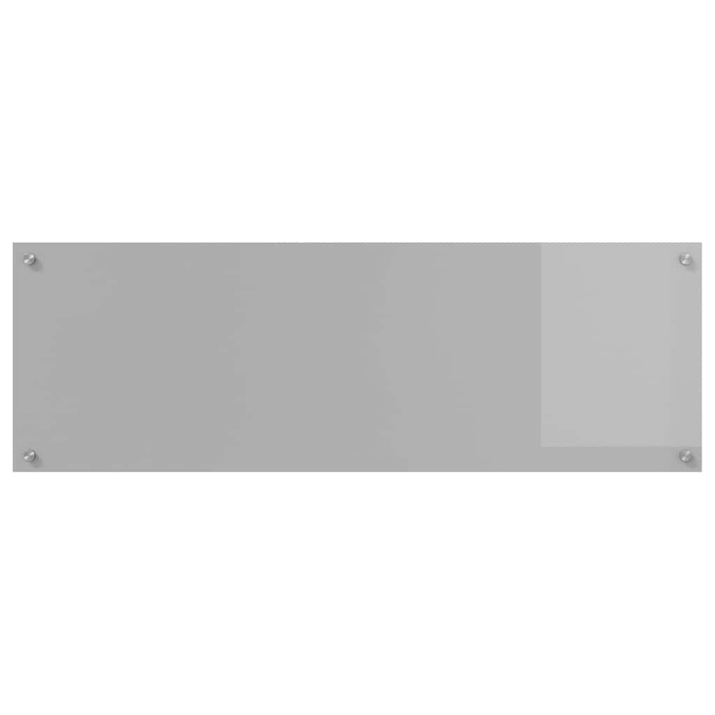 Πλάτη κουζίνας 2 pcs Ανοιχτό γκρι 120 x 40 cm σκληρυμένο γυαλί