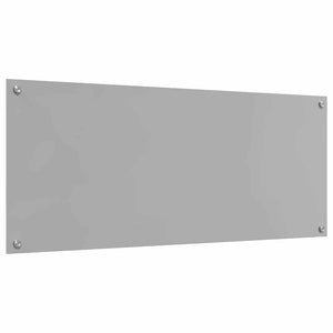 Πλάτη κουζίνας 2 pcs Ανοιχτό γκρι 120 x 50 cm σκληρυμένο γυαλί - Pakobazaar