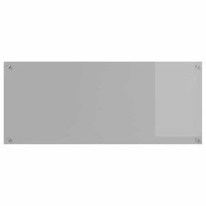 Πλάτη κουζίνας 2 pcs Ανοιχτό γκρι 120 x 50 cm σκληρυμένο γυαλί - Pakobazaar