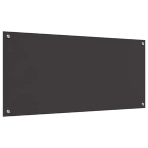Πλάτη κουζίνας 2 τμχ. Σκούρο Γκρι 110 x 50 cm σκληρυμένο γυαλί