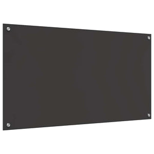 Πλάτη κουζίνας 2 τμχ. Σκούρο Γκρι 110 x 60 cm σκληρυμένο γυαλί
