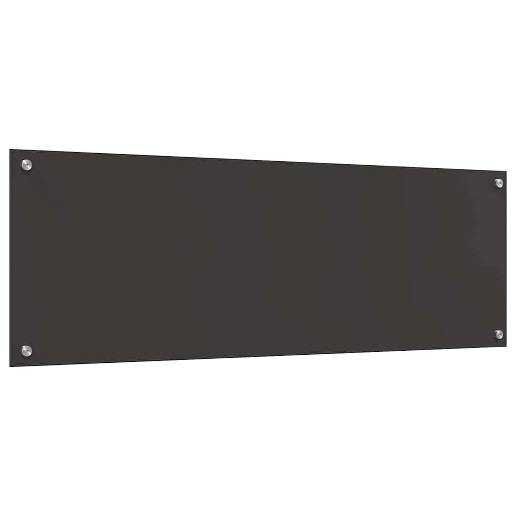 Πλάτη κουζίνας 2 pcs Σκούρο Γκρι 120 x 40 cm σκληρυμένο γυαλί