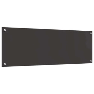 Πλάτη κουζίνας 2 pcs Σκούρο Γκρι 120 x 40 cm σκληρυμένο γυαλί - Pakobazaar