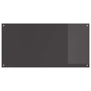Πλάτη κουζίνας 2 pcs Σκούρο Γκρι 120 x 60 cm σκληρυμένο γυαλί - Pakobazaar