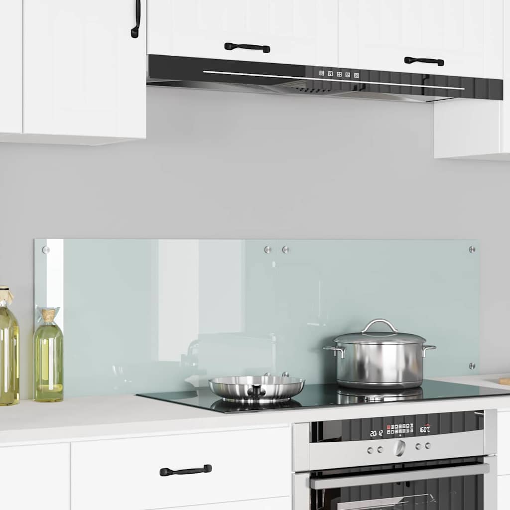 Πλάτη κουζίνας 2 pcs Λευκό 70 x 40 cm σκληρυμένο γυαλί