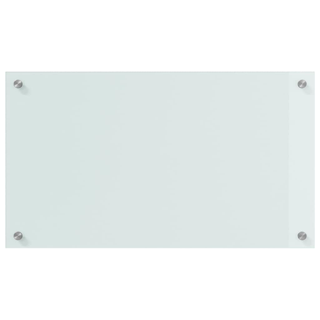 Πλάτη κουζίνας 2 pcs Λευκό 70 x 40 cm σκληρυμένο γυαλί