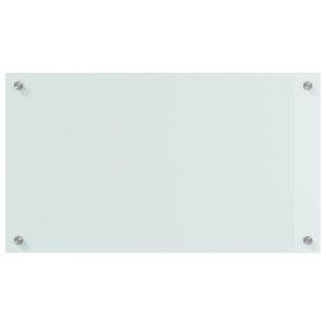Πλάτη κουζίνας 2 τεμ. Λευκό 70 x 40 cm σκληρυμένο γυαλί