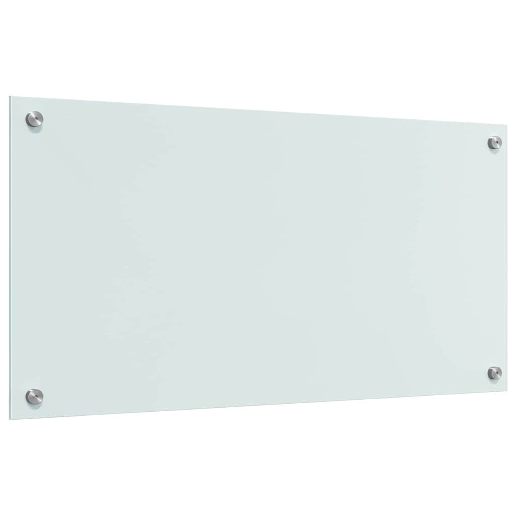 Πίσω Πάνελ Κουζίνας 2 pcs Λευκό 80 x 40 cm σκληρυμένο γυαλί