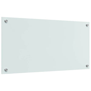 Πλάτη κουζίνας 2 pcs Λευκό 80 x 40 cm σκληρυμένο γυαλί - Pakobazaar
