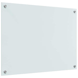 Πίσω Πάνελ Κουζίνας 2 pcs Λευκό 80 x 60 cm σκληρυμένο γυαλί - Pakobazaar