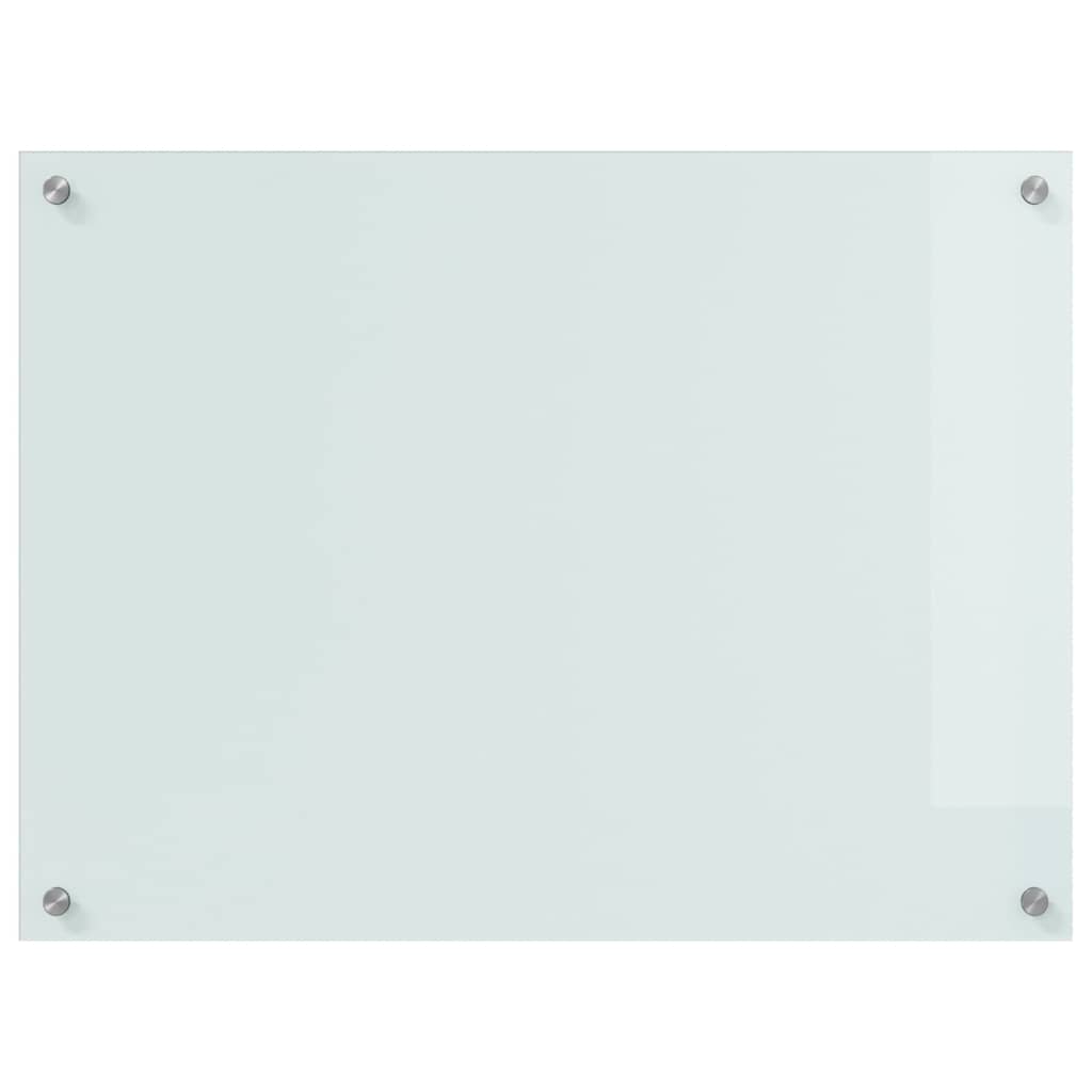 Πίσω Πάνελ Κουζίνας 2 pcs Λευκό 80 x 60 cm σκληρυμένο γυαλί - Pakobazaar