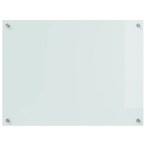 Πίσω Πάνελ Κουζίνας 2 pcs Λευκό 80 x 60 cm σκληρυμένο γυαλί - Pakobazaar