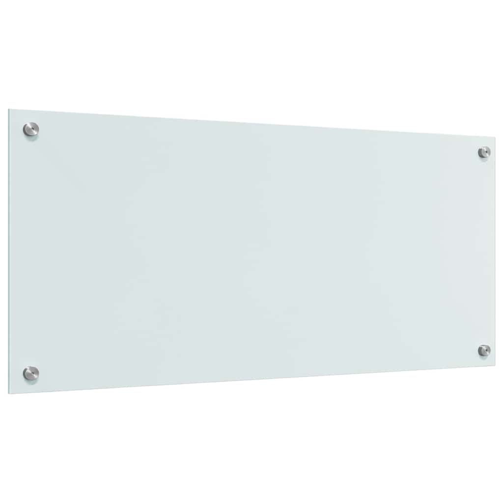 Πλάτη κουζίνας 2 pcs Λευκό 90 x 40 cm σκληρυμένο γυαλί