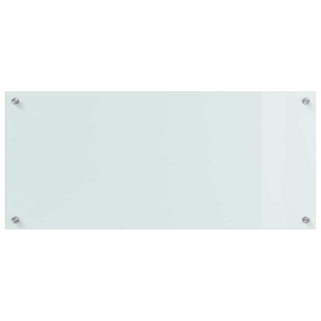 Πλάτη κουζίνας 2 pcs Λευκό 90 x 40 cm σκληρυμένο γυαλί
