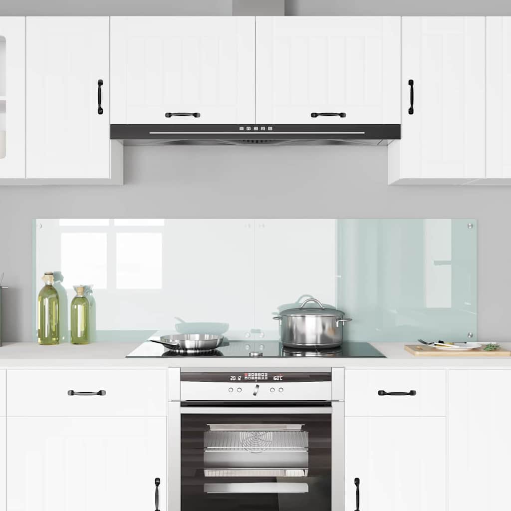 Πίσω Πάνελ Κουζίνας 2 pcs Λευκό 90 x 50 cm σκληρυμένο γυαλί