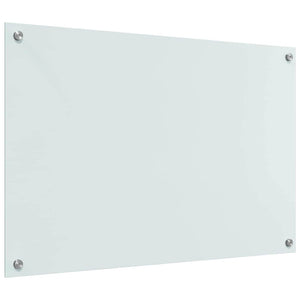 Πλάτη κουζίνας 2 τεμ. Λευκό 90 x 60 cm σκληρυμένο γυαλί