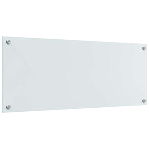 Πλάτη κουζίνας 2 pcs Λευκό 100 x 40 cm σκληρυμένο γυαλί - Pakobazaar