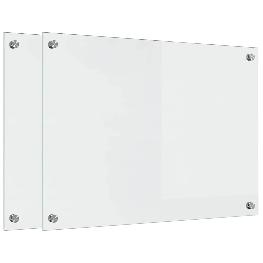 Πλάτη κουζίνας 2 pcs Διαφανές 70 x 50 cm σκληρυμένο γυαλί