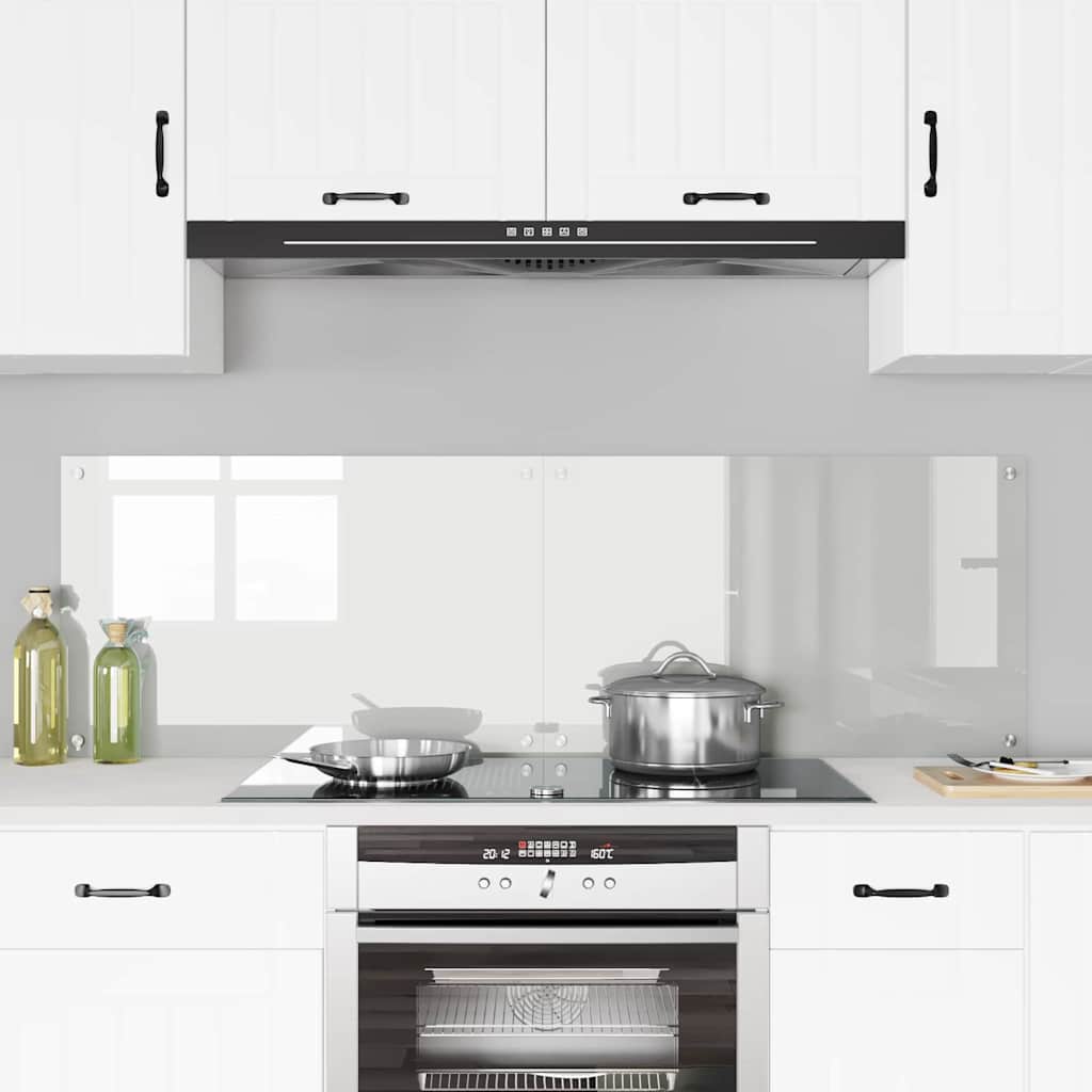 Πλάτη κουζίνας 2 pcs Διαφανές 80 x 50 cm σκληρυμένο γυαλί