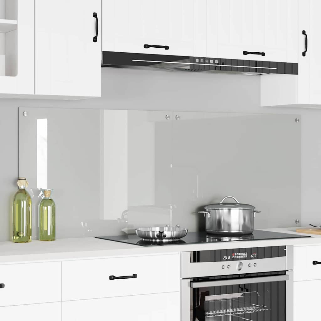 Πλάτη κουζίνας 2 pcs Διαφανές 80 x 60 cm σκληρυμένο γυαλί