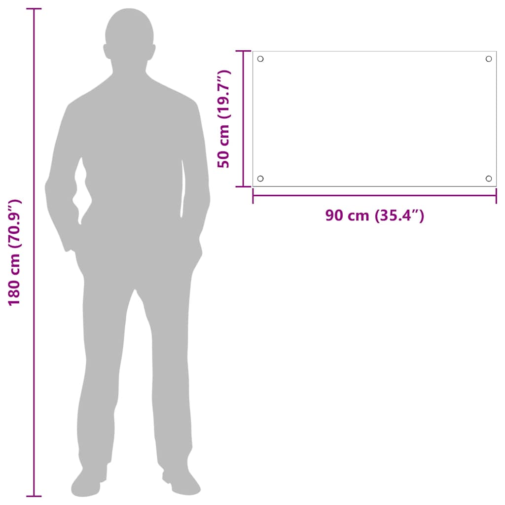 Πλάτη κουζίνας 2 pcs Διαφανές 90 x 50 cm σκληρυμένο γυαλί