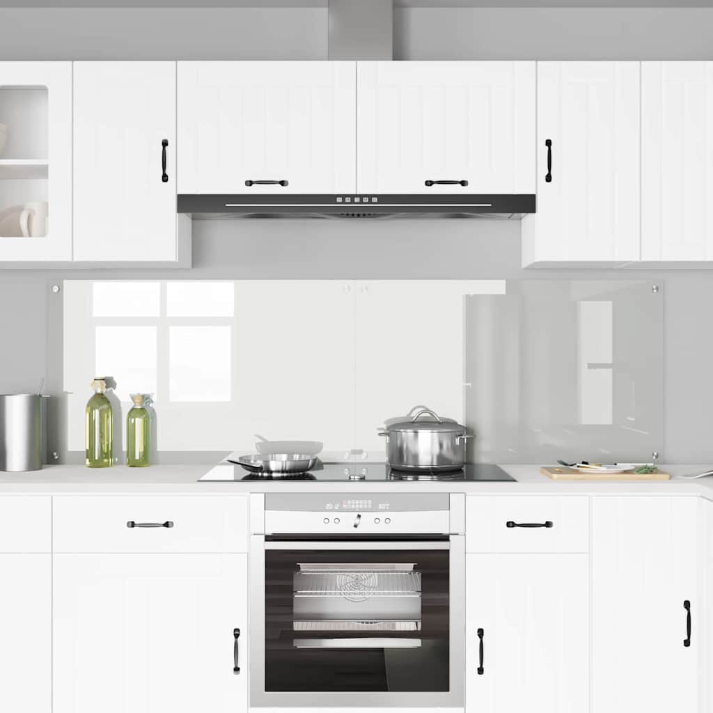 Πλάτη κουζίνας 2 pcs Διαφανές 100 x 60 cm σκληρυμένο γυαλί
