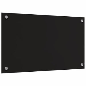 Πίσω Πάνελ Κουζίνας 2 pcs Μαύρο 70 x 40 cm σκληρυμένο γυαλί - Pakobazaar