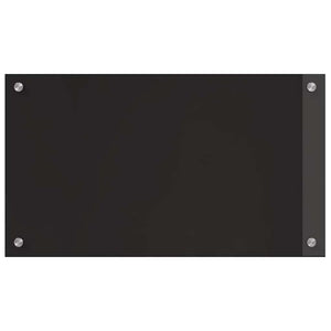 Πίσω Πάνελ Κουζίνας 2 pcs Μαύρο 70 x 40 cm σκληρυμένο γυαλί - Pakobazaar