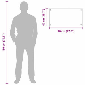 Πίσω Πάνελ Κουζίνας 2 pcs Μαύρο 70 x 40 cm σκληρυμένο γυαλί - Pakobazaar