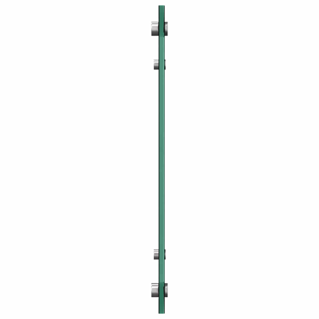 Πλάτη κουζίνας 2 pcs Μαύρο 80 x 40 cm σκληρυμένο γυαλί