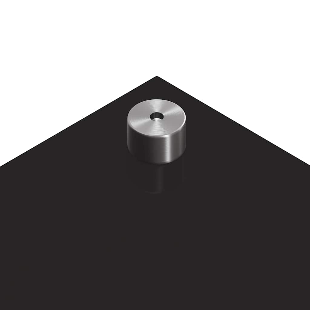 Πλάτη κουζίνας 2 pcs Μαύρο 80 x 60 cm σκληρυμένο γυαλί