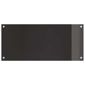Πίσω Πάνελ Κουζίνας 2 pcs Μαύρο 90 x 40 cm σκληρυμένο γυαλί - Pakobazaar