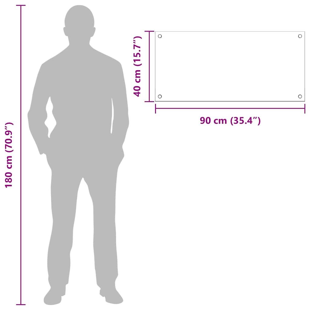 Πίσω Πάνελ Κουζίνας 2 pcs Μαύρο 90 x 40 cm σκληρυμένο γυαλί - Pakobazaar