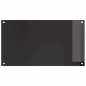 Πίσω Πάνελ Κουζίνας 2 pcs Μαύρο 90 x 50 cm σκληρυμένο γυαλί - Pakobazaar