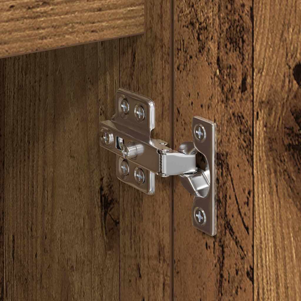 Παραδοσιακά Πλευρικά Έπιπλα 2 pcs Παλιό Ξύλο 60 x 35 x 70 cm