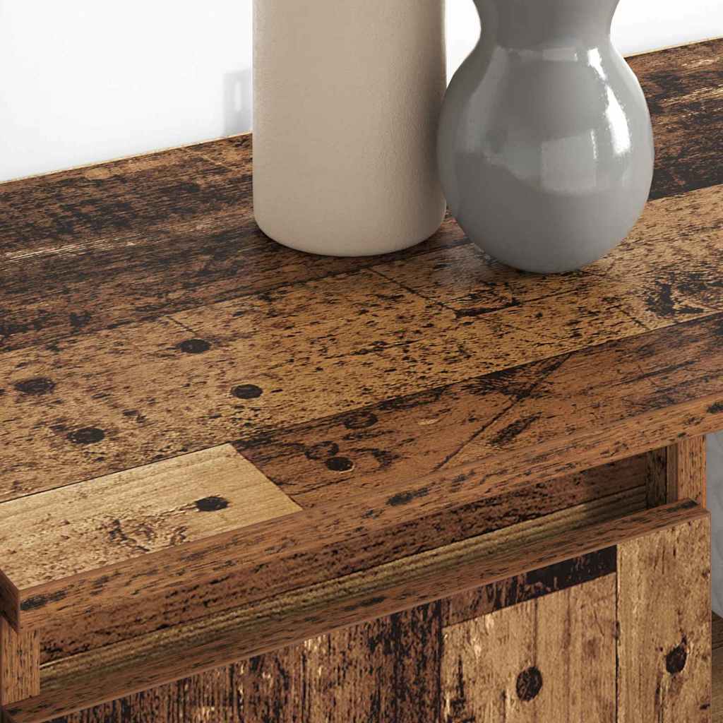 Παραδοσιακά Πλευρικά Έπιπλα 2 pcs Παλιό Ξύλο 60 x 35 x 70 cm