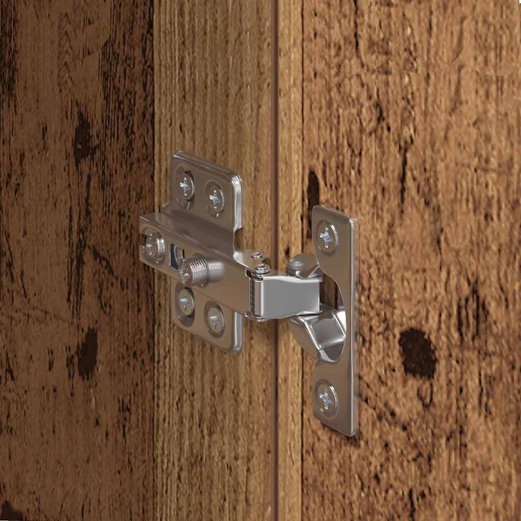 Ντουλάπα τοίχου Επιτοίχιο 2 pcs Παλιό ξύλο 69,5 x 34 x 90 εκ. - Pakobazaar