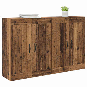 Ντουλάπα τοίχου Επιτοίχιο 2 pcs Παλιό ξύλο 69,5 x 34 x 90 εκ. - Pakobazaar